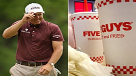 Phil Mickelson and Five Guys