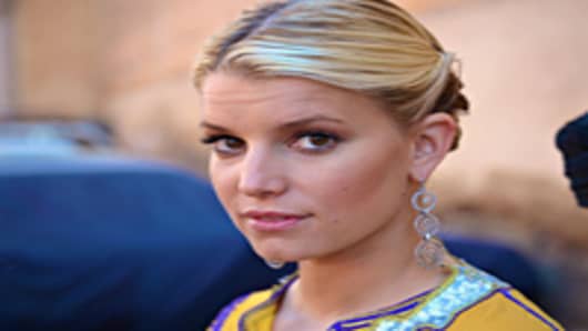Jessica Simpson in Morocco filming her new reality show "The Price Of Beauty"