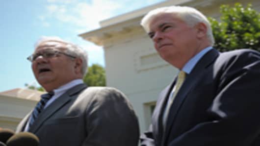 House Financial Services Committee Chairman Rep Barney Frank and Senate Banking Committee Chairman Senator Chris Dodd.