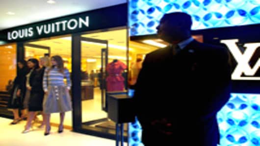 The grand opening Louis Vuitton shop in Hong Kong.