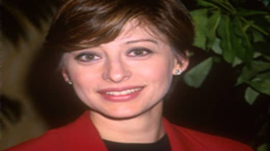 Maria Bartiromo of CNBC attends The Variety/Schroders Big Picture Media Conference, April 4, 2000.