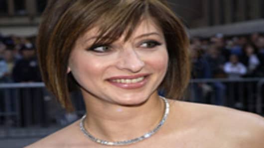 Maria Bartiromo from CNBC attends the NBC 75th Anniversary on May 6, 2002.
