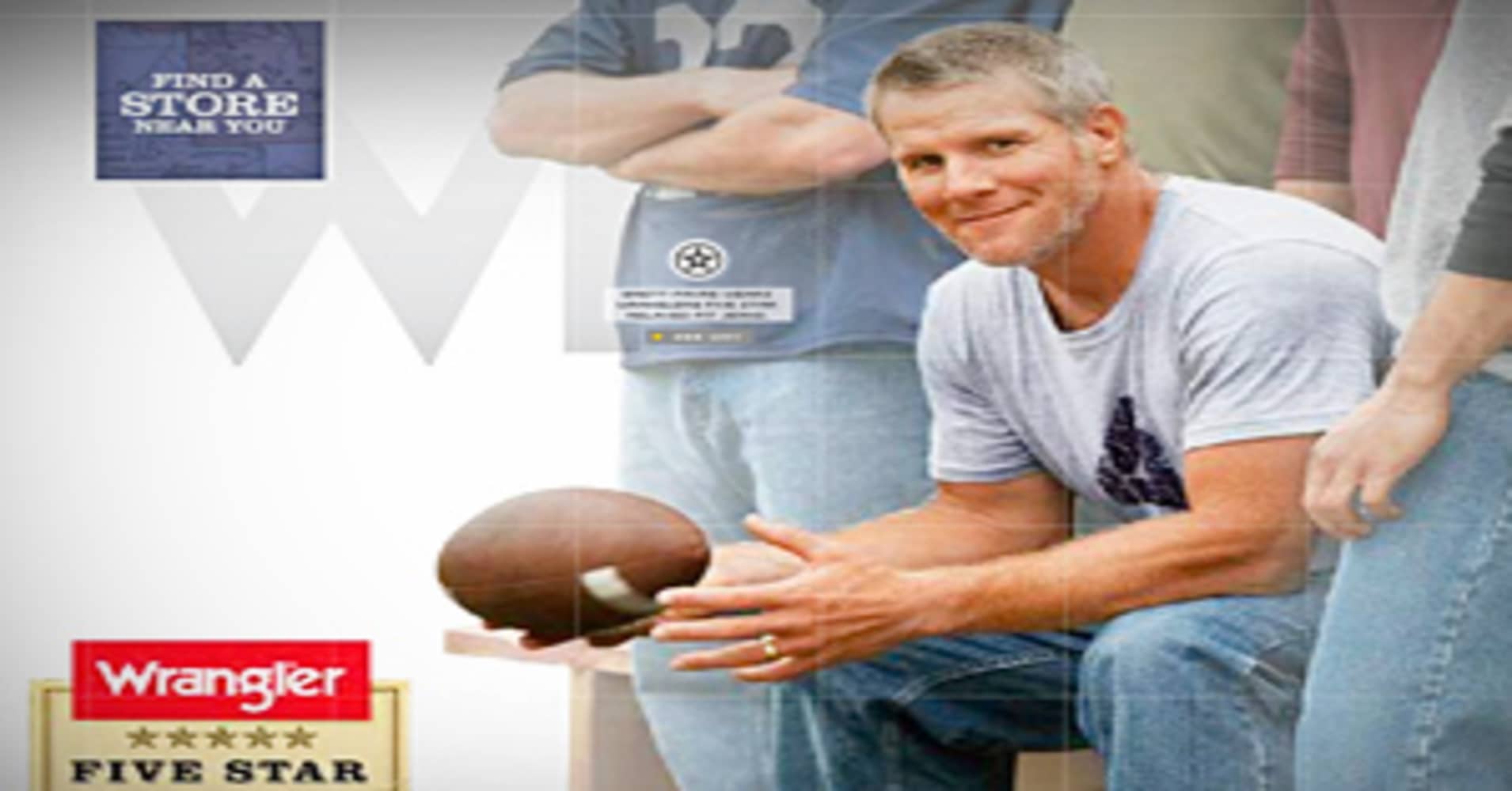 Wrangler Cuts All Favre Commercials On NFL Broadcasts
