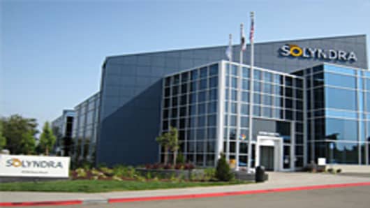 Solyndra's headquarters in Fremont, Calif.