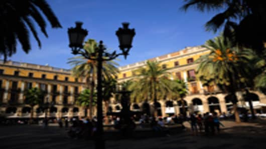 plaza reial barcelona spain