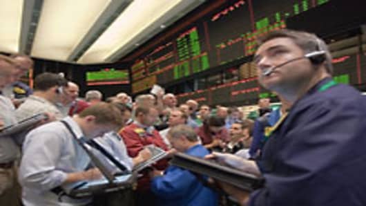 Commodities traders at the New York Mercantile Exchange.