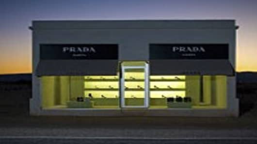 Prada Marfa, a photograph by Noel Kerns that is available as aprint on ArtStar for $25 to $250.