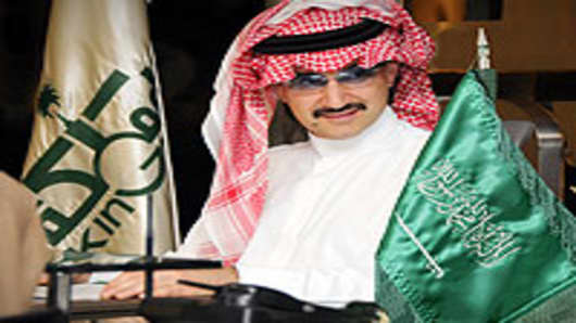 Prince Alwaleed bin Talal al Saud, the nephew of King Abdullah