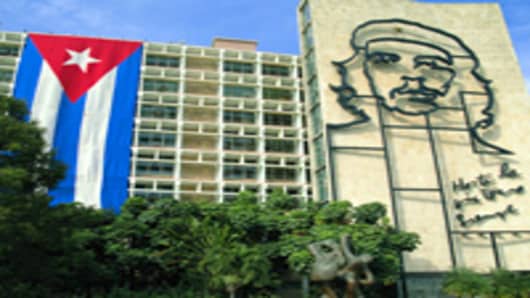 Havana, Cuba, The Ministry of the Interior located in the Plaza de la Revolucion.