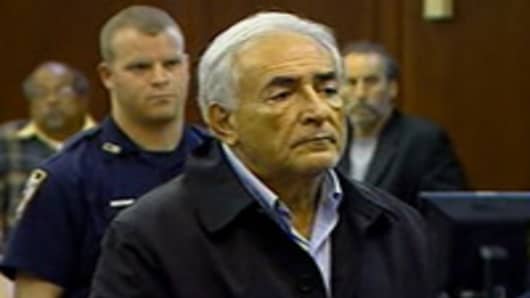 Dominique Strauss-Kahn in court.