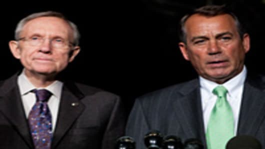 Senate Majority Leader Harry Reid and House Speaker John Boehner