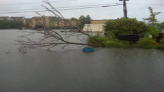 Flooding in Edgewater, NJ