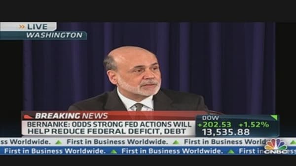 Bernanke: Fed Cannot Solve Economic Problems By Itself