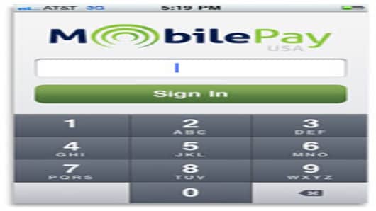 MobilePay screen