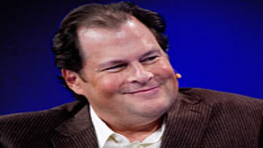 Marc Benioff, chairman and chief executive officer of SalesForce.com Inc.