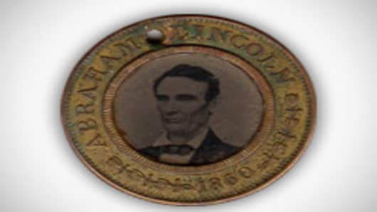 Abraham Lincoln campaign button
