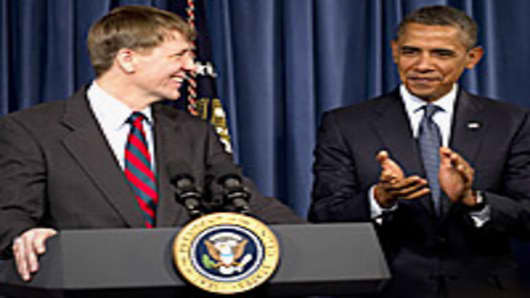 President Obama and Richard Cordray