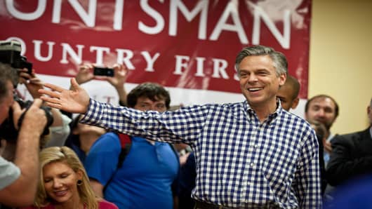 Jon Huntsman, former U.S. Ambassador to China and onetime GOP presidential hopeful, makes an appearance during the 2012 campaign.