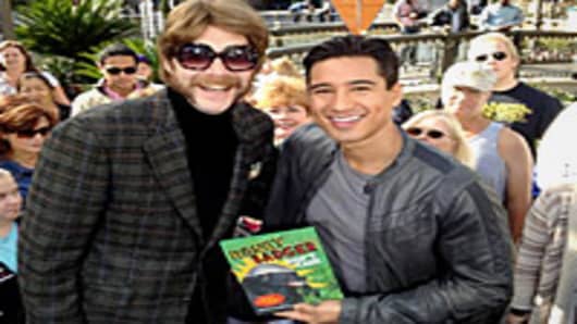 Mario Lopez with Randall, Author of