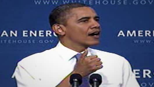 President Barack Obama speaking in Nashua, NH on energy.