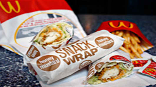 McDonald's chicken snack wrap