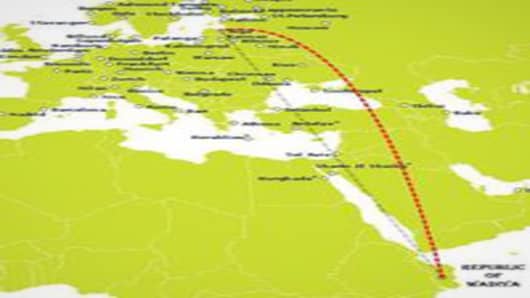 Wadiya flight path