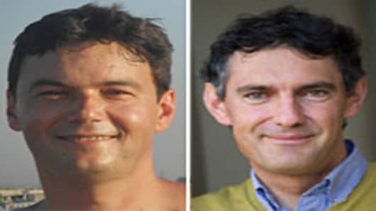 Thomas Piketty (L), Emmanuel Saez (R)