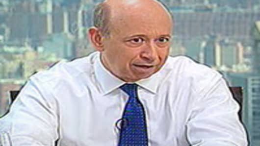 Lloyd Blankfein, CEO of Goldman Sachs speaks to Gary Kaminsky on April 25, 2012.