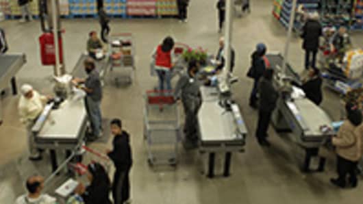 Shoppers at Costco in Nanuet, N.Y.