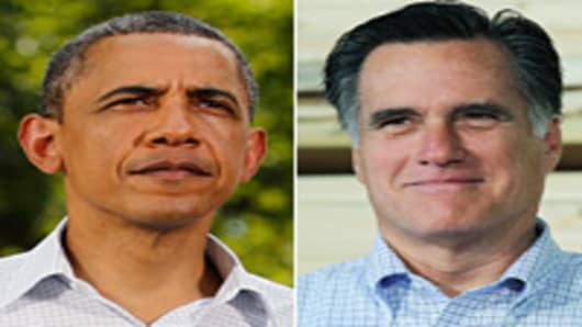 Barack Obama and Mitt Romney