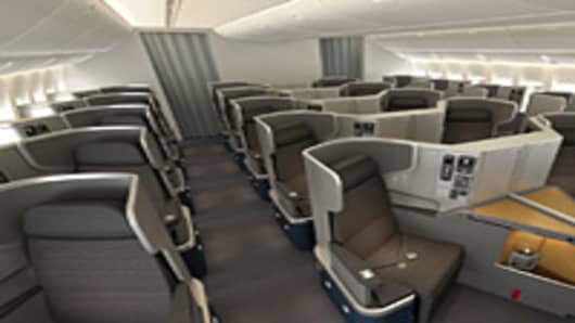 American Airlines business class seats