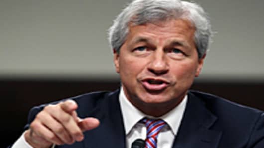 President and CEO of JPMorgan Chase Co. Jamie Dimon testifies before a Senate Banking Committee hearing on Capitol Hill June 13, 2012 in Washington, DC.