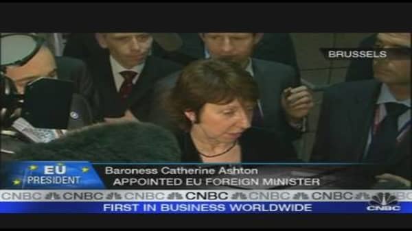 Baroness Ashton Appointed EU Foreign Minister