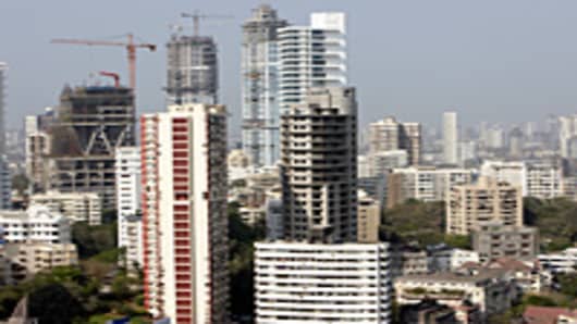 Mumbai, India skyline.