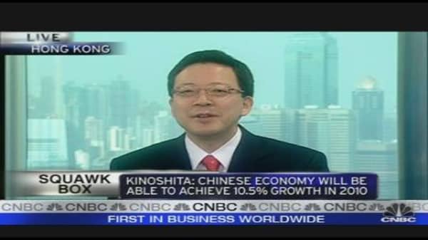 China Economy Expected to Grow 10.5% in 2010