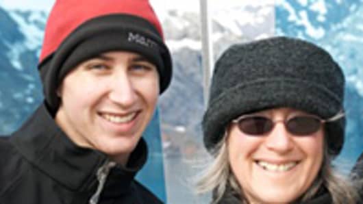 Thiel Fellow Dale Stephens pictured with his mother LisaNalbone during a family vacation to Alaska.