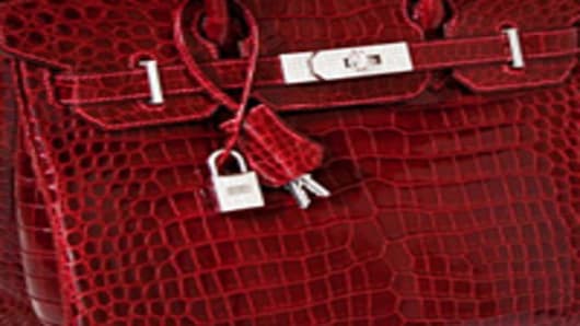 Hermes Red Alligator Birkin Bag