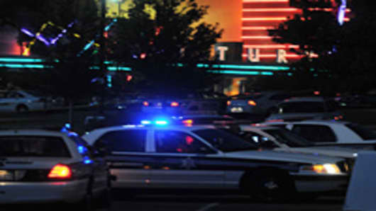 The Century 16 movie theatre is seen where a gunmen attacked movie goers during an early morning screening of the new Batman movie, 'The Dark Knight Rises' July 20, 2012 in Aurora, Colorado.