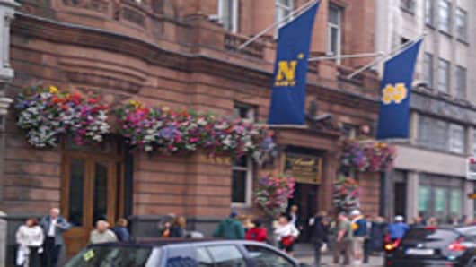Notre Dame Navy flags Dublin