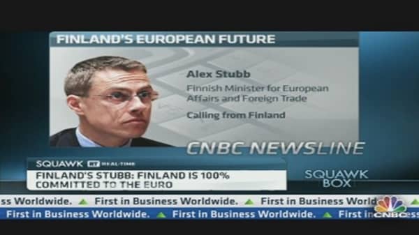 Finland Is 100% Committed to the Euro: Minister