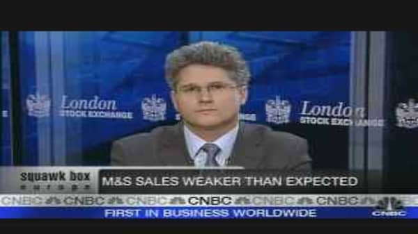 Marks & Spencer Sales Slump