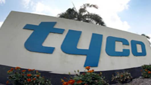 Tyco International Ltd. signage is displayed outside of the company's offices in Boca Raton, Florida, U.S.