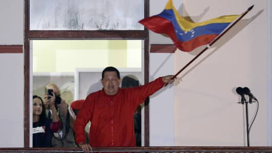 Hugo Chavez wins election.