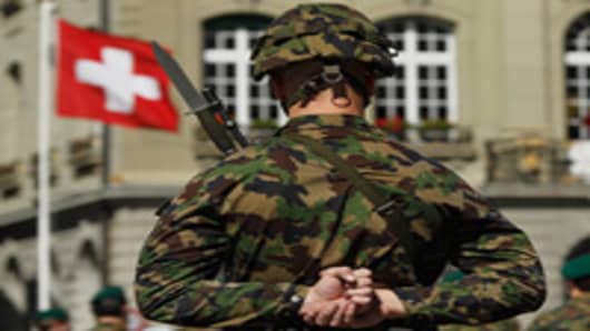 Swiss Prepare Army for Euro Zone Fallout