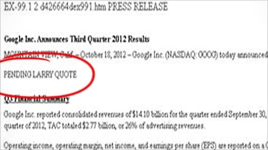 Google Earnings, Revenue Miss Wall Street Forecasts