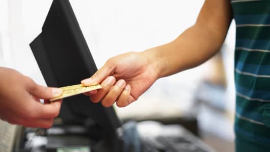 Credit card cash register