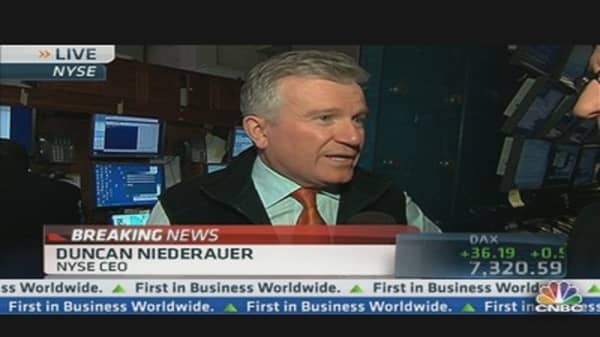 NYSE Euronext CEO, Trading to Resume