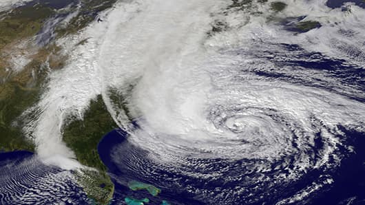 East Coast Grinds to a Halt as Superstorm Sandy Nears