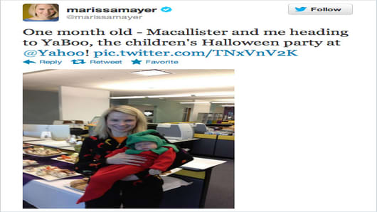 Marissa Mayer Reveals Her Son's Name Via Twitter