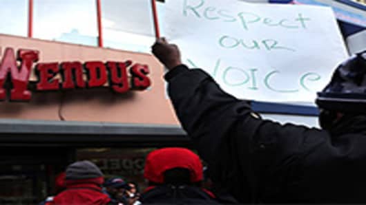NYC Fast-Food Workers Strike: 'Supersize Our Wages,' They Demand 